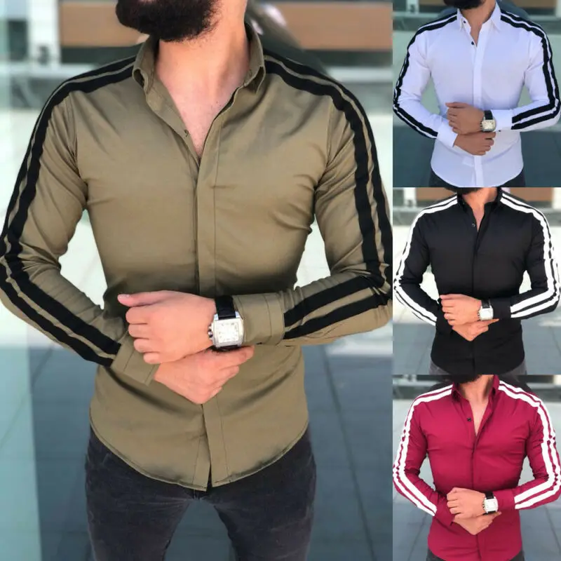 arrival Long Sleeve Mens Shirts Button Up Business Work Smart Formal Plain Dress Top Casual Slim Fit Men Men's Clothing
arrival Long Sleeve Mens Shirts Button Up Business Work Smart Formal Plain Dress Top Casual Slim Fit Men Men's Clothing