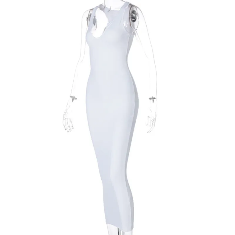Sexy Sleeveless Slim Bodycon Basic Dresses Tanks Vest Ladies Dress Strap Solid Color V Neck Party Dress Summer 2021
Sexy Sleeveless Slim Bodycon Basic Dresses Tanks Vest Ladies Dress Strap Solid Color V Neck Party Dress Summer 2021
