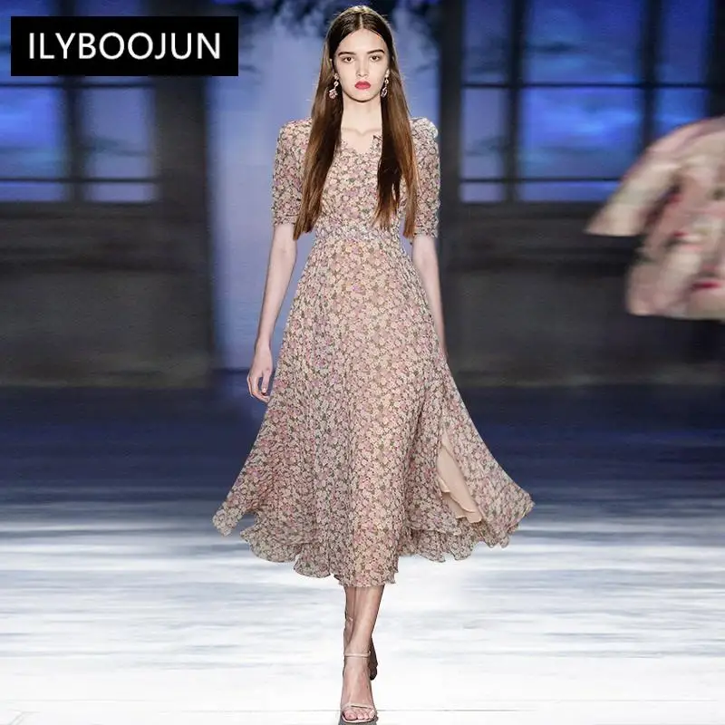 Fashion Runway Designer Summer Midi Dresses Women's V-neck Short Sleeve Floral Print A-Line Vacation Dress Vestidos
Fashion Runway Designer Summer Midi Dresses Women's V-neck Short Sleeve Floral Print A-Line Vacation Dress Vestidos