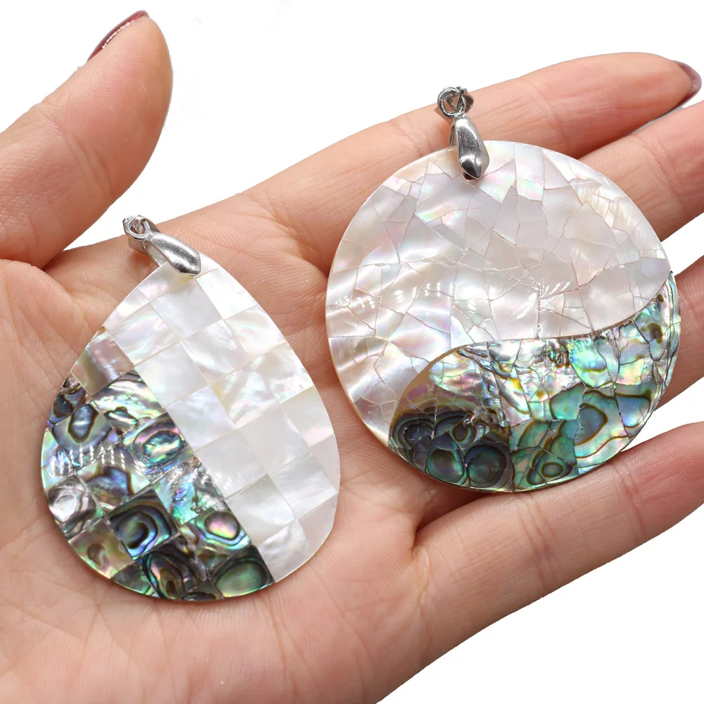 Natural Mother of Pearl Shell Fancy Creative Pendant Crafts DIY Necklace Sweater Chain Jewelry Pendants Accessory Making
Natural Mother of Pearl Shell Fancy Creative Pendant Crafts DIY Necklace Sweater Chain Jewelry Pendants Accessory Making