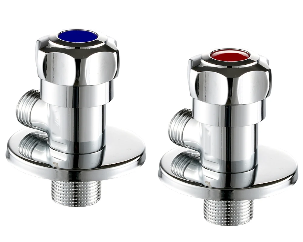 

Universal Triangle Valve Plating Angle Valve Thickened Quick Opening Large Flow Filling Valves for Toilet Sink Water