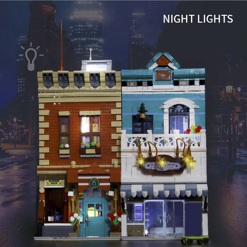 Mailackers City Creator Architecture Model Bakery And Barber Shop Building Blocks Modular House Brick Children's Toys Kids Gifts
Mailackers City Creator Architecture Model Bakery And Barber Shop Building Blocks Modular House Brick Children's Toys Kids Gifts