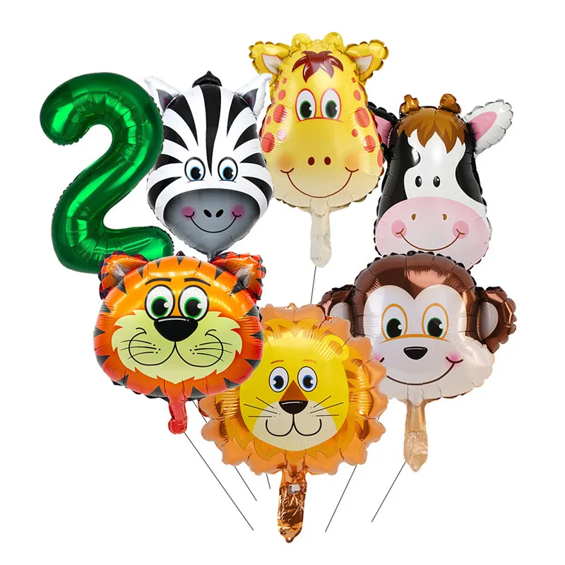 7pcs Animal Safari Number Party Balloon Set Green Digital Balloons For Kids Birthday Jungle Party Aniaml Forest Party Decoration
7pcs Animal Safari Number Party Balloon Set Green Digital Balloons For Kids Birthday Jungle Party Aniaml Forest Party Decoration