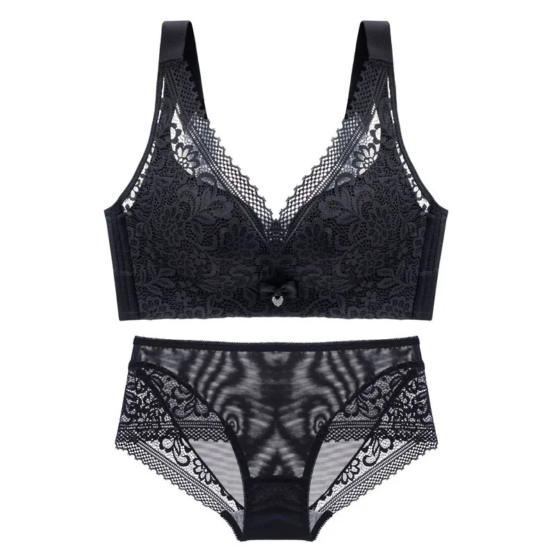 Bra Set Sexy Lace Female Gathered Push Up Wireless Seamless Breast Adjustable Breathable Women's Underwear Lingerie Sets
Bra Set Sexy Lace Female Gathered Push Up Wireless Seamless Breast Adjustable Breathable Women's Underwear Lingerie Sets