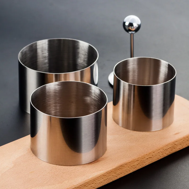 Cold Dish Mold Stainless Steel Round Dish Three-piece Kitchen Tool Hotel Kitchen Creative Dish Decoration Shape
Cold Dish Mold Stainless Steel Round Dish Three-piece Kitchen Tool Hotel Kitchen Creative Dish Decoration Shape
