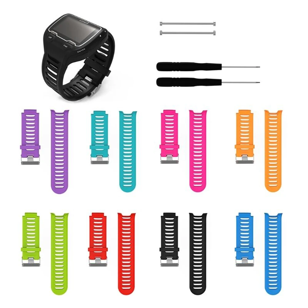Ремешок для Garmin 920XT SmartWatch мягкий силиконовый спортивный сменный Браслет стальной