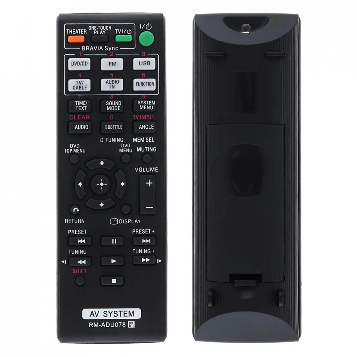 IR 433MHz AV Remote Controls with Long Transmission Distance for RM-ADU078 / HBD-DZ170 / DZ171 / DZ175 / TZ210 / TZ510 / TZ710
IR 433MHz AV Remote Controls with Long Transmission Distance for RM-ADU078 / HBD-DZ170 / DZ171 / DZ175 / TZ210 / TZ510 / TZ710