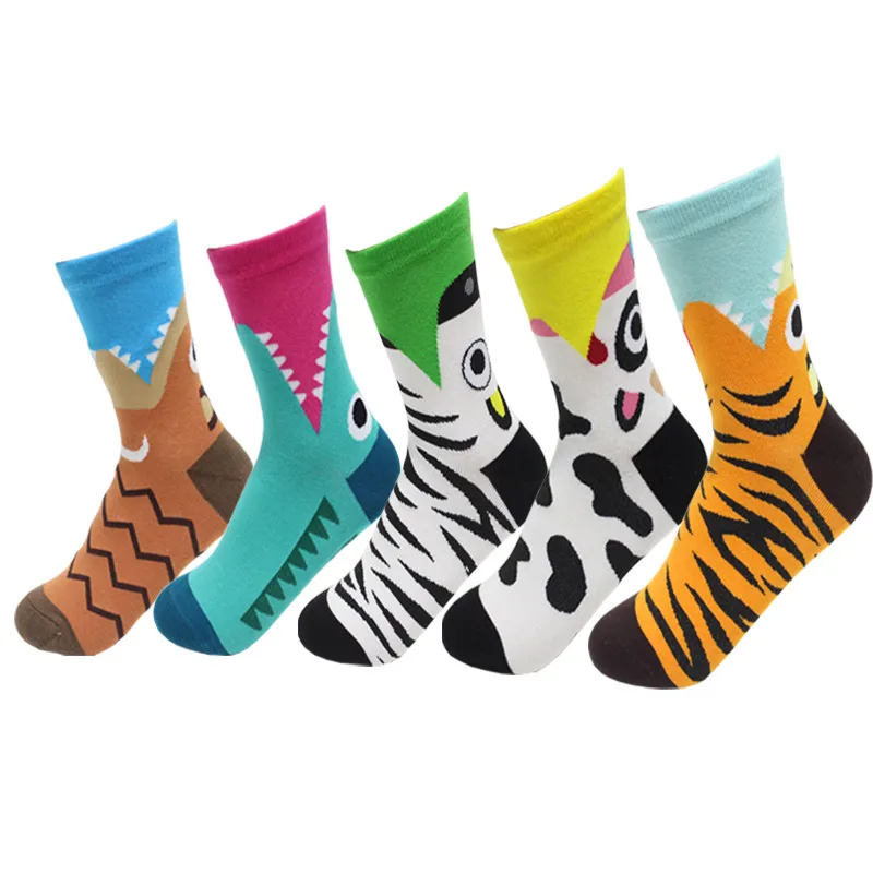 Fashion Women Cartoon Socks 5 Pairs/Lot Colorful Cows Zebras Tigers Animal Cotton Socks Women's And Ladies Funny Stripes Sock
Fashion Women Cartoon Socks 5 Pairs/Lot Colorful Cows Zebras Tigers Animal Cotton Socks Women's And Ladies Funny Stripes Sock