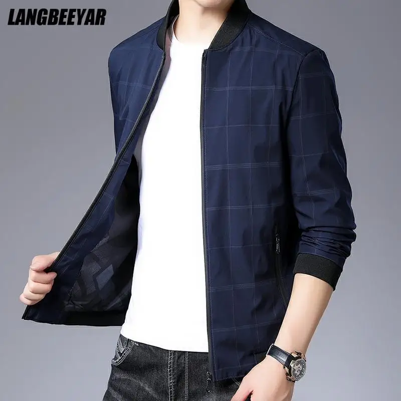 New Brand Casual Fashion Baseball Collar Korean Plaid Jacket High Quality Zipper Mens Coat Fashion Designer Men Clothing
New Brand Casual Fashion Baseball Collar Korean Plaid Jacket High Quality Zipper Mens Coat Fashion Designer Men Clothing