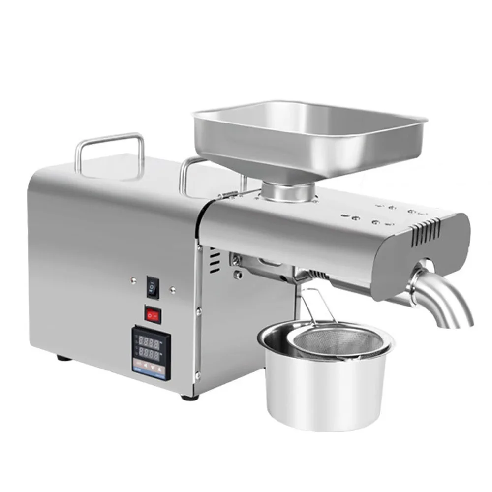 Intelligent temperature regulating stainless steel oil press Electric automatic commercial hot and cold oil press
Intelligent temperature regulating stainless steel oil press Electric automatic commercial hot and cold oil press