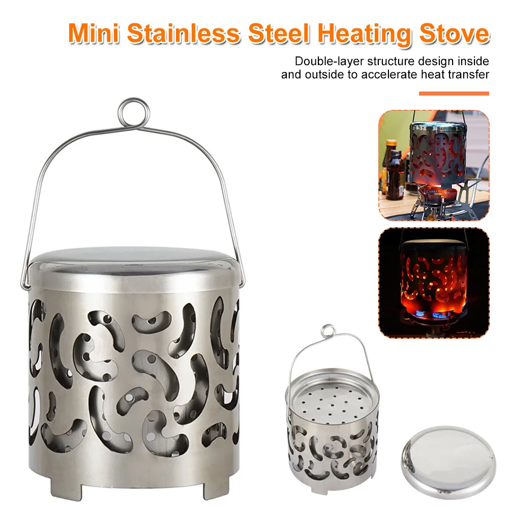 Outdoor Stove Portable Mini Camping Stove Heater Stove Stainless Steel Outdoor Tent Heating Traveling Warmer
Outdoor Stove Portable Mini Camping Stove Heater Stove Stainless Steel Outdoor Tent Heating Traveling Warmer