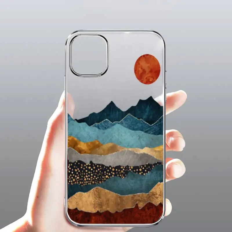 Mountain Marble Moon Phone Case Transparent for Clear iPhone case 11 12 mini pro XS MAX 8 7 6 6S Plus X 5S SE 2020 XR
Mountain Marble Moon Phone Case Transparent for Clear iPhone case 11 12 mini pro XS MAX 8 7 6 6S Plus X 5S SE 2020 XR
