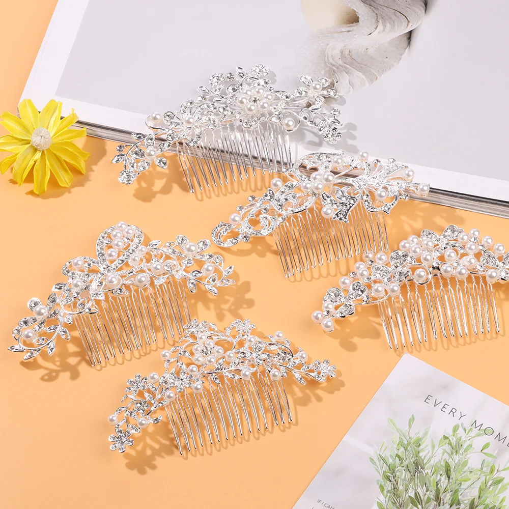 Silver Color Rhinestone Flower Leaf Bridal Hair Comb Girls Crystal Hair OrnamentsBridesmaid Hairpins Jewelry Wedding Hair Clips
Silver Color Rhinestone Flower Leaf Bridal Hair Comb Girls Crystal Hair OrnamentsBridesmaid Hairpins Jewelry Wedding Hair Clips