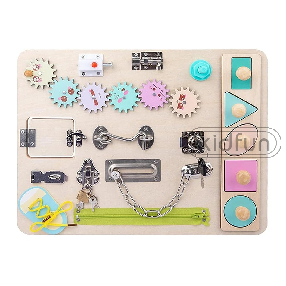 Baby Montessori Unlock Toy Essential Educational Sensory Board For Toddlers Busyboard Intelligence Development Educational Toys
Baby Montessori Unlock Toy Essential Educational Sensory Board For Toddlers Busyboard Intelligence Development Educational Toys