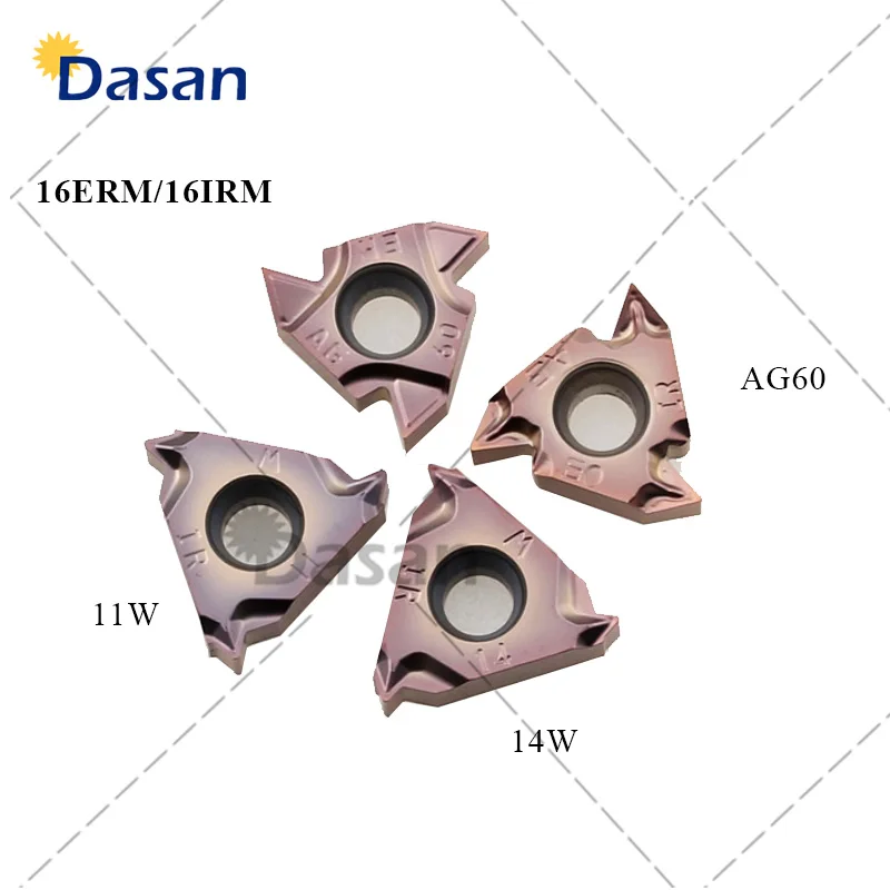 Резьбовые пластины из карбида вольфрама 16ERM AG55 AG60 11 Вт 14 1.0ISO 2.0ISO 3.0iso Оригинальное