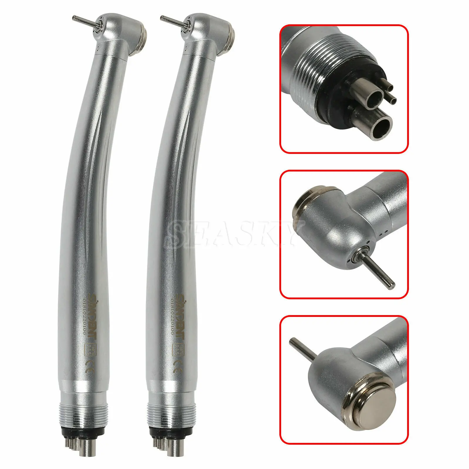 New 2PCS Dental High Speed Turbine Push Button Type Handpiece 4 hole NSK Pana Max Style
New 2PCS Dental High Speed Turbine Push Button Type Handpiece 4 hole NSK Pana Max Style