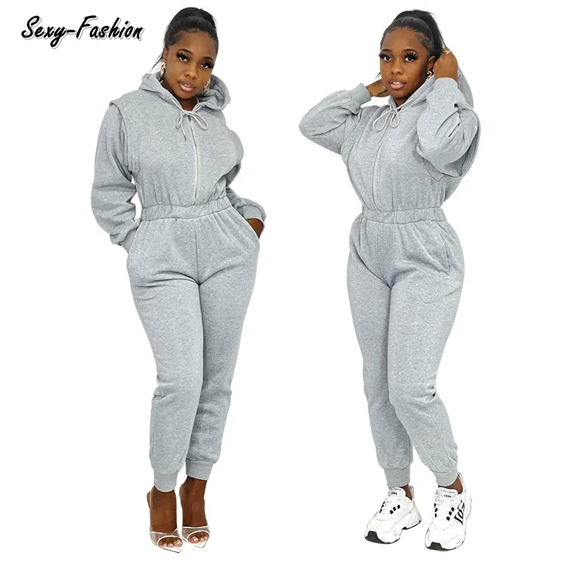 Somoshein S-5xl Plus Size Fall Clothes Zipper One Piece For Women Long Sleeve Hoodie Tracksuits Rompers Wholesale Dropshipping
Somoshein S-5xl Plus Size Fall Clothes Zipper One Piece For Women Long Sleeve Hoodie Tracksuits Rompers Wholesale Dropshipping