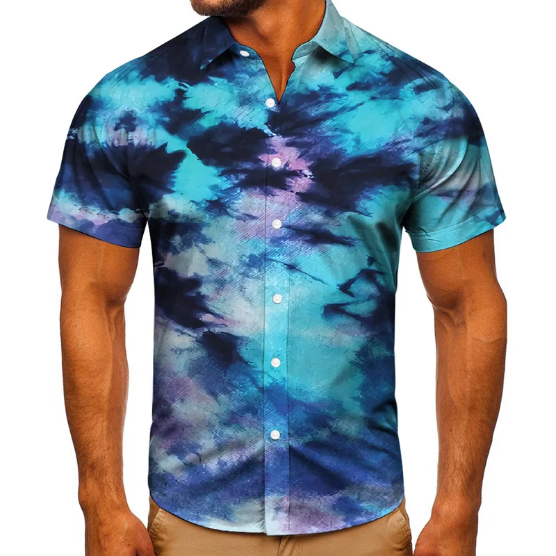 2021 New Fashion Hot-Selling Digital Color Printing Men's Stand-Up Collar Single-Breasted Hawaiian Beach Short-Sleeved Shirt
2021 New Fashion Hot-Selling Digital Color Printing Men's Stand-Up Collar Single-Breasted Hawaiian Beach Short-Sleeved Shirt