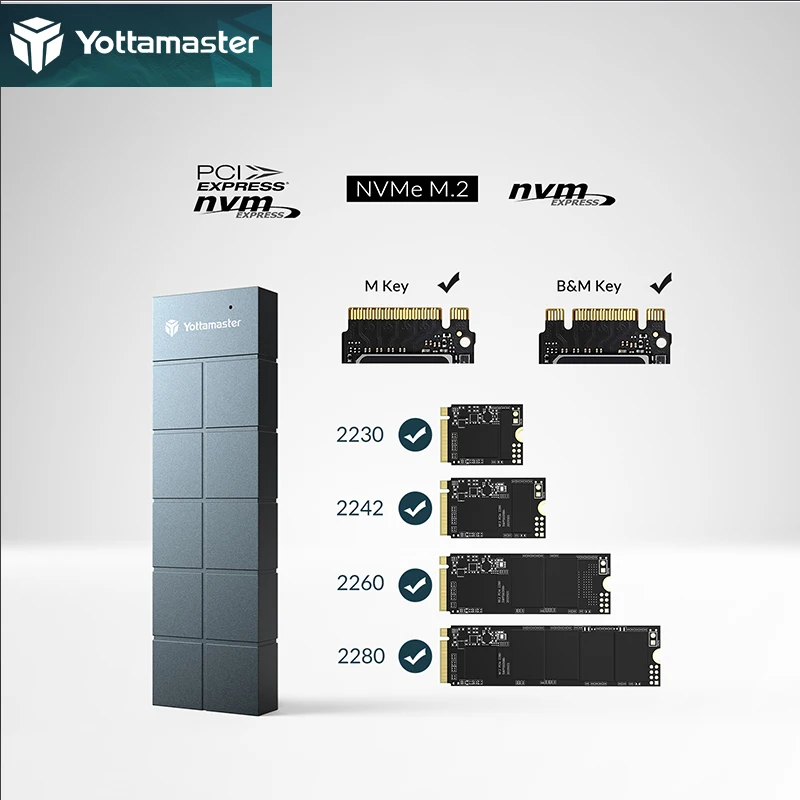 Внешний SSD-накопитель Yottamaster NVM1 M2 PCI-E SDD, USB 3,1 Gen2 10 Гбит/с M2 PCIE
Внешний SSD-накопитель Yottamaster NVM1 M2 PCI-E SDD, USB 3,1 Gen2 10 Гбит/с M2 PCIE