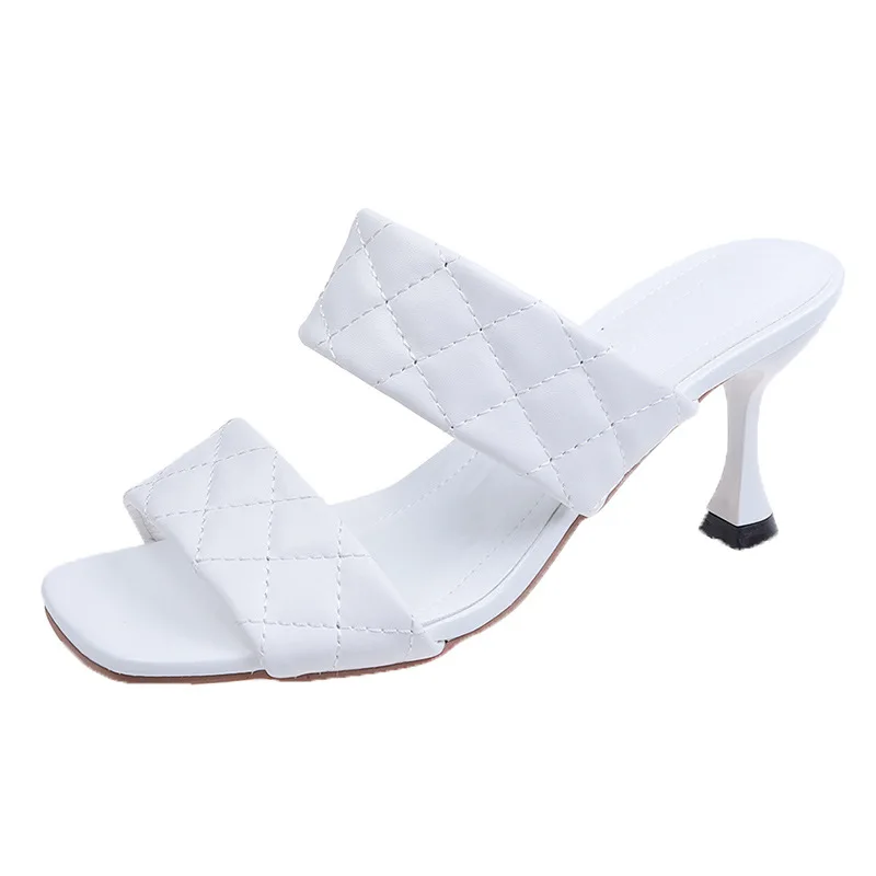 Summer Women 2020 Slippers Sandals Square Sole Slides High Heeled Woman Shoes Ladies high Heels Summer Lady Simple Style Pumps
Summer Women 2020 Slippers Sandals Square Sole Slides High Heeled Woman Shoes Ladies high Heels Summer Lady Simple Style Pumps