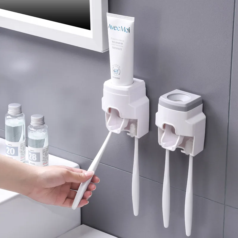 XZJJA Wall Mounted Bathroom Toothpaste Dispenser Fully Automatic Toothpaste Squeezer Toothbrush Holder Bathroom Accessories Set
XZJJA Wall Mounted Bathroom Toothpaste Dispenser Fully Automatic Toothpaste Squeezer Toothbrush Holder Bathroom Accessories Set
