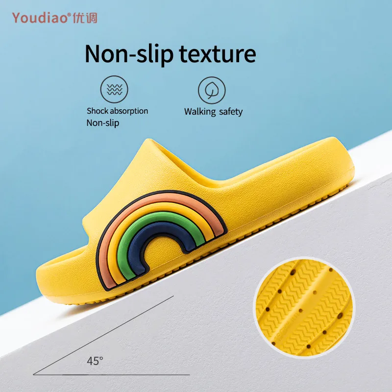 Children Slippers Boys Girls Rainbow Beach Sandals Summer Shoes For Kids Eva Non-Slip Cute Soft Indoor Bathroom Slides
Children Slippers Boys Girls Rainbow Beach Sandals Summer Shoes For Kids Eva Non-Slip Cute Soft Indoor Bathroom Slides