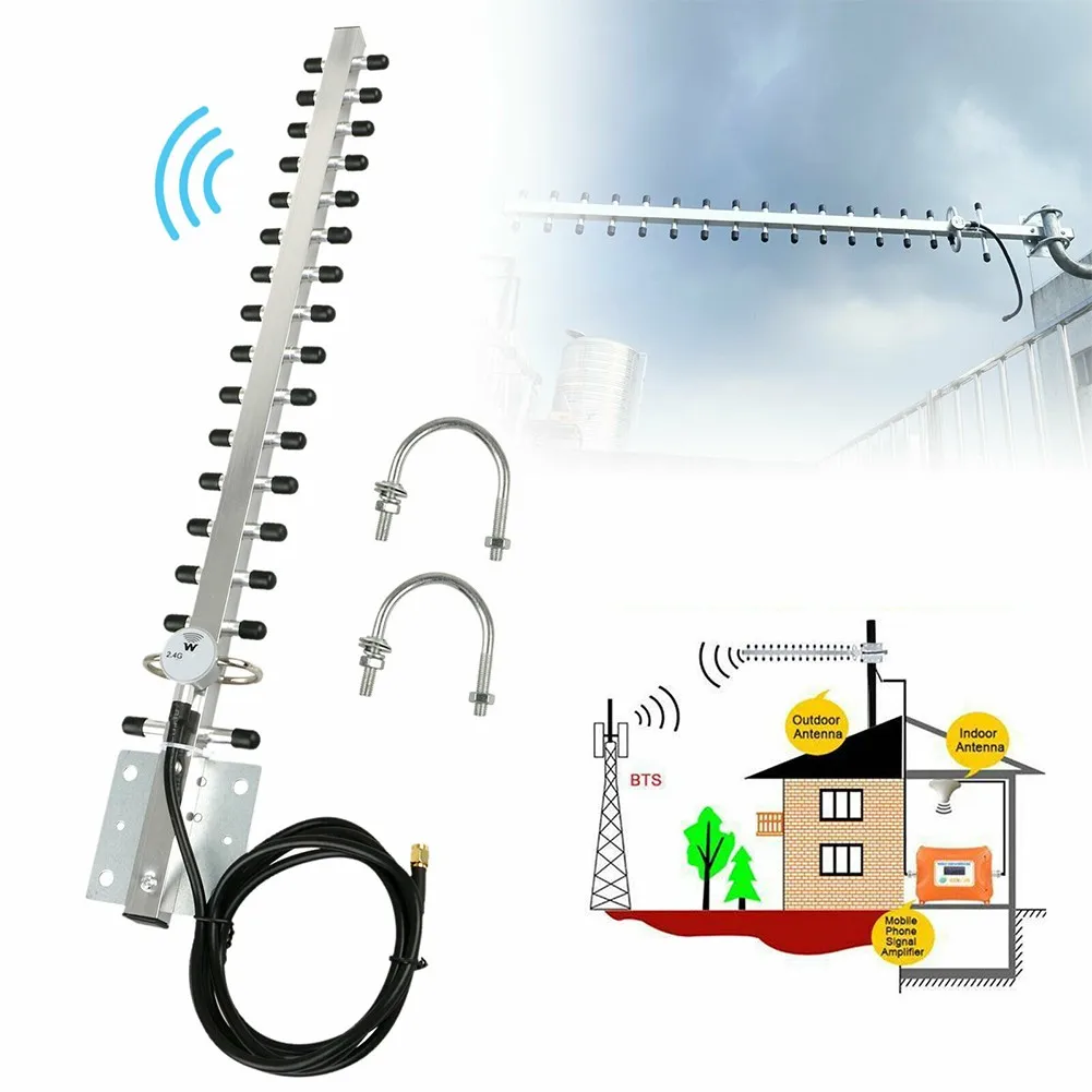 RP-SMA 2.4GHz 25dBi Aluminum Alloy Directional Outdoor Wireless Antenna WiFi For Router With 2 Installation Kit Easy To Install
RP-SMA 2.4GHz 25dBi Aluminum Alloy Directional Outdoor Wireless Antenna WiFi For Router With 2 Installation Kit Easy To Install