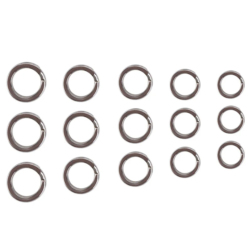200pcs Split rings Double Loop Connectors Tackle Silver Lures Swivel Accessories Stainless Steel Fishing Practical
200pcs Split rings Double Loop Connectors Tackle Silver Lures Swivel Accessories Stainless Steel Fishing Practical