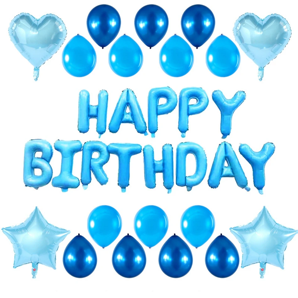 31pcs Blue Latex Balloons Set Party with Confetti Kids Letter Balloons Happy Birthday Pastel Colour Balloons Wedding Decoration
31pcs Blue Latex Balloons Set Party with Confetti Kids Letter Balloons Happy Birthday Pastel Colour Balloons Wedding Decoration