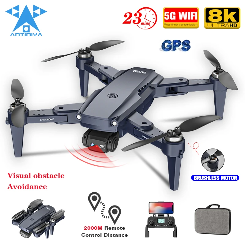Квадрокоптер складной, 4K HD, двойная камера, бесщеточный двигатель, GPS 
Квадрокоптер складной, 4K HD, двойная камера, бесщеточный двигатель, GPS