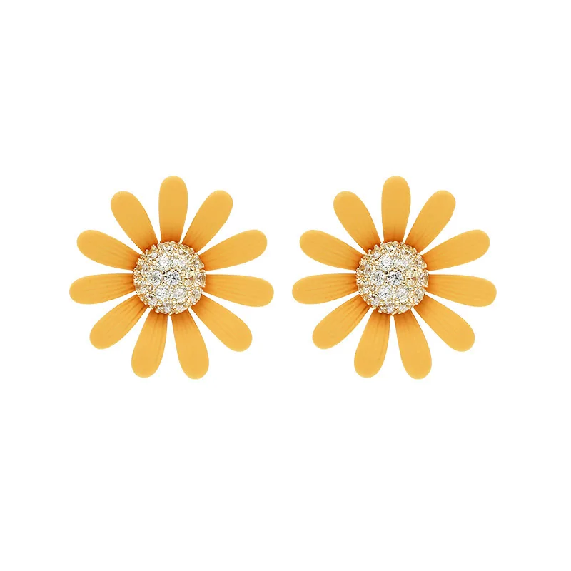 

Daisy Ear Stud Cute Hipster Flower Earrings Korean Elegant Mori Petal Ear Stud Net Red Immortal