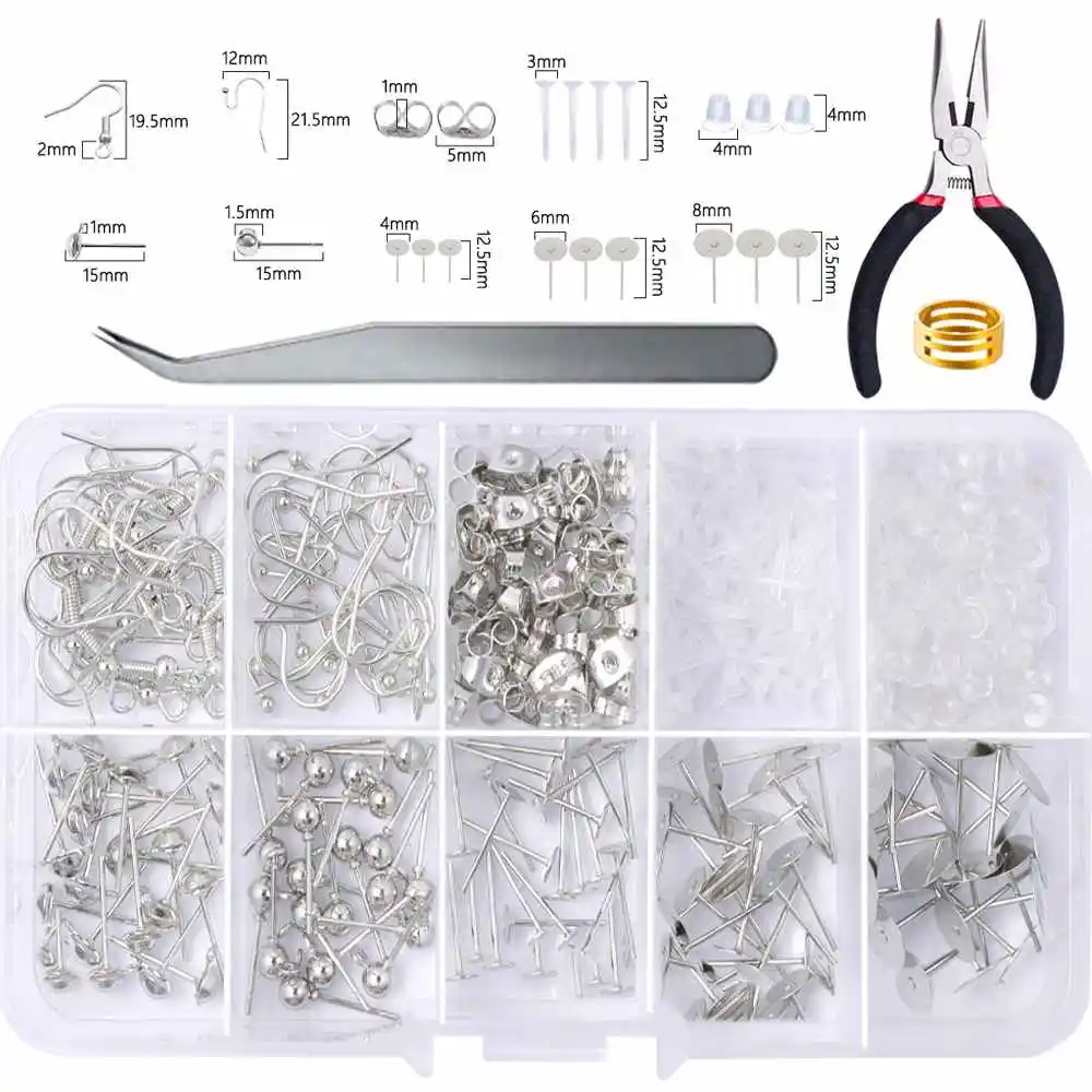 Hypoallergenic DIY Jewelry Making Accessories Dark Silver Earrings Jump Ring Earrings Hook Jewelry Making Supplies
Hypoallergenic DIY Jewelry Making Accessories Dark Silver Earrings Jump Ring Earrings Hook Jewelry Making Supplies