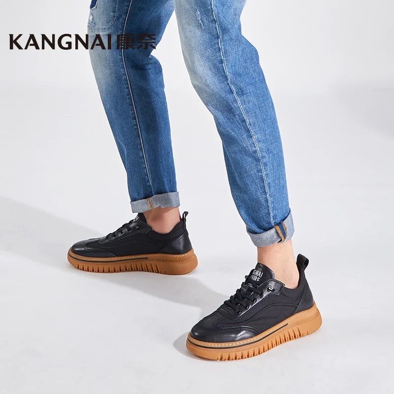 KANGNAI Sneakers Men Shoes Platform Genuine Leather Lace-Up Outdoor Walking Sports Footwear Comfortable Male Casual Shoes
KANGNAI Sneakers Men Shoes Platform Genuine Leather Lace-Up Outdoor Walking Sports Footwear Comfortable Male Casual Shoes