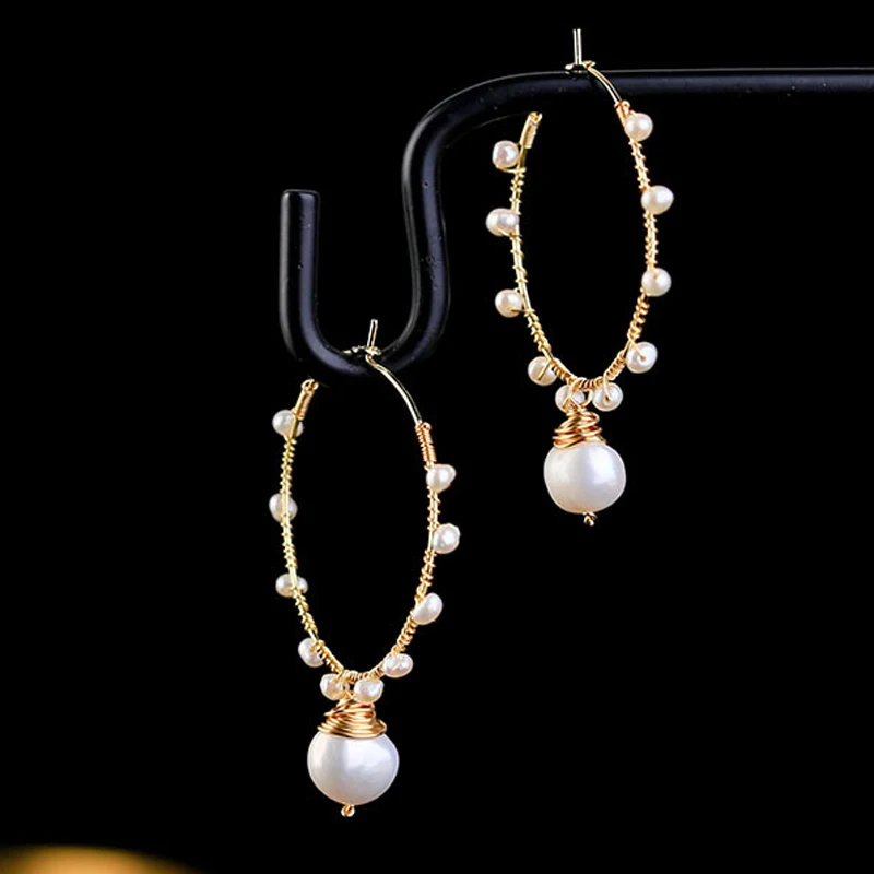 Элегантные серьги в виде цветка с пресноводным жемчугом, круглые висячие серьги, модные женские вечерние ювелирные изделия, аксессуары для ...
Элегантные серьги в виде цветка с пресноводным жемчугом, круглые висячие серьги, модные женские вечерние ювелирные изделия, аксессуары для ...