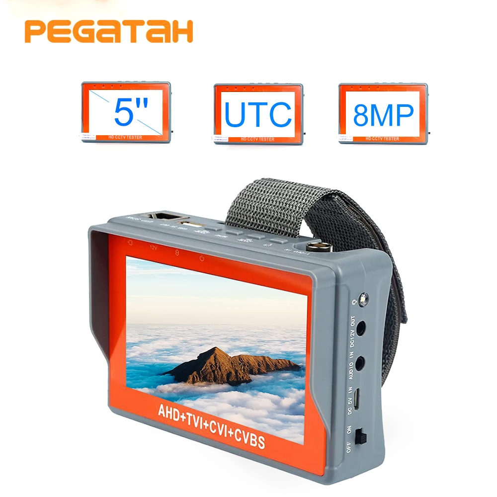5 inch 8MP cctv tester camera cctv video tester AHD Tester monitor TVI CVI CVBS portable Monitor Support UTC PTZ tester cameras
5 inch 8MP cctv tester camera cctv video tester AHD Tester monitor TVI CVI CVBS portable Monitor Support UTC PTZ tester cameras