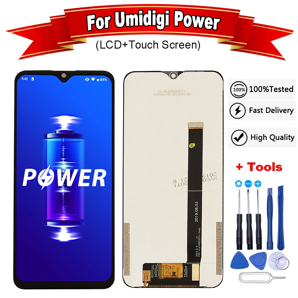 ЖК дисплей для Umidigi Power 6 3 дюйма + инструмент ремонта сенсорного экрана в сборе