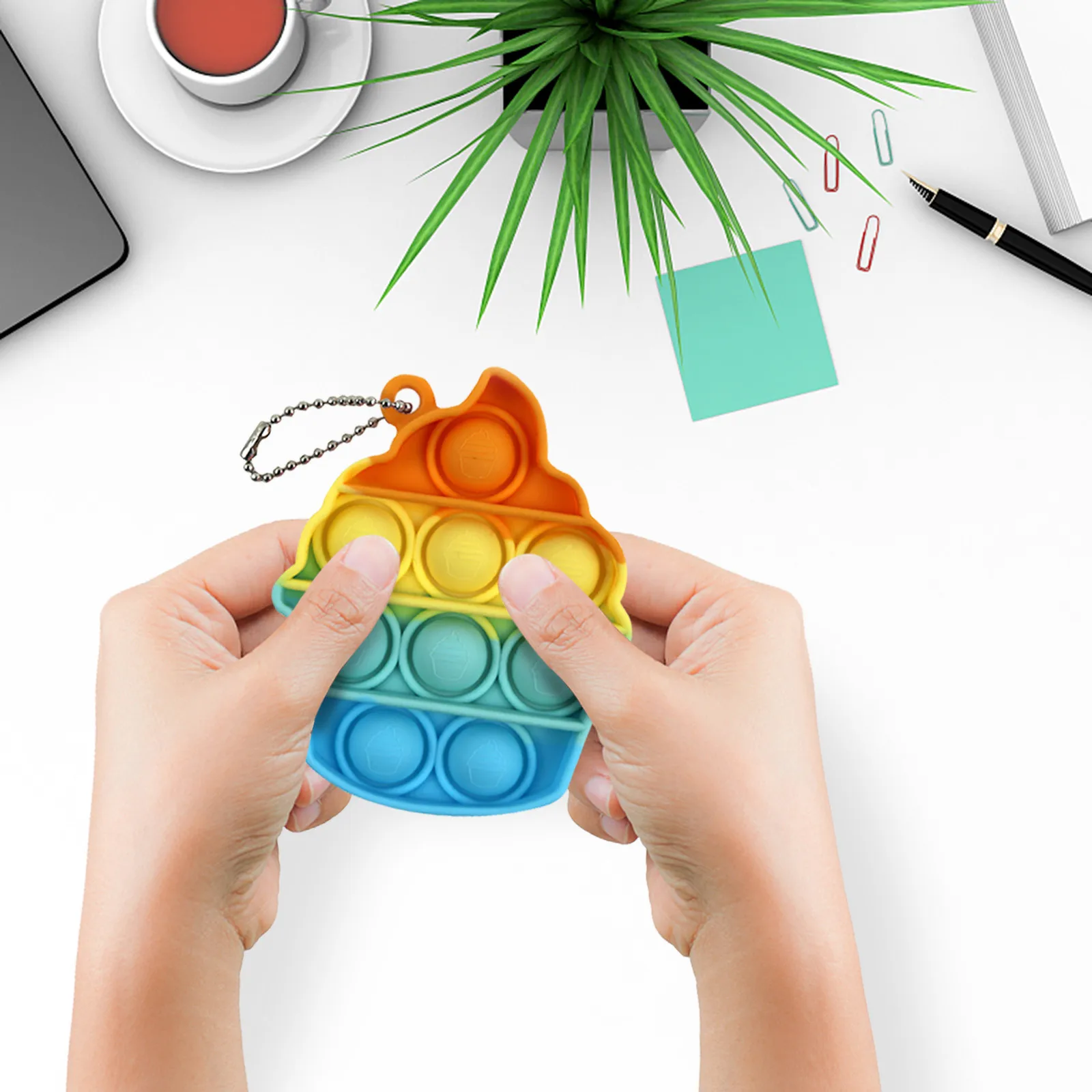 Fidget Toys Tiedye Sensory Bubble Toy Stress Reliever Simpl Antistress Keychain Ice Cream Shape Simple Dimple Juguetes#80
Fidget Toys Tiedye Sensory Bubble Toy Stress Reliever Simpl Antistress Keychain Ice Cream Shape Simple Dimple Juguetes#80