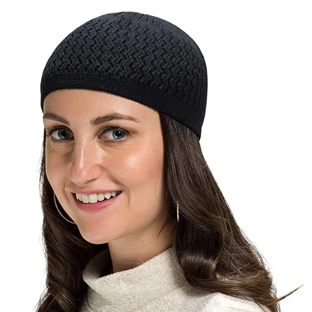 Новинка 2021 Кепка-карандаш с черепом Otton Шапка-бини Kufi клетчатым узором однотонные