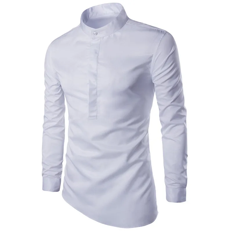 Slim Fit Shirt Spring Casual 2020 Fashion Stand Black Long Sleeve Plus Size Button up Men Shirt
Slim Fit Shirt Spring Casual 2020 Fashion Stand Black Long Sleeve Plus Size Button up Men Shirt