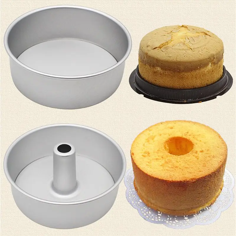 6inch 8inch Aluminum Alloy Round Chiffon Cake Pan Removable Bottom Hollow Chimney Cake Mold DIY Baking Cake Tools
6inch 8inch Aluminum Alloy Round Chiffon Cake Pan Removable Bottom Hollow Chimney Cake Mold DIY Baking Cake Tools