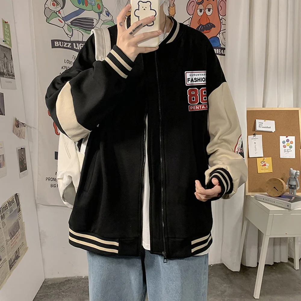 Jacket Fashion Autumn Loose Coat 2021 Korean Version Trend Patchwork Single Breasted Appliques Jacket Baseball Uniform
Jacket Fashion Autumn Loose Coat 2021 Korean Version Trend Patchwork Single Breasted Appliques Jacket Baseball Uniform