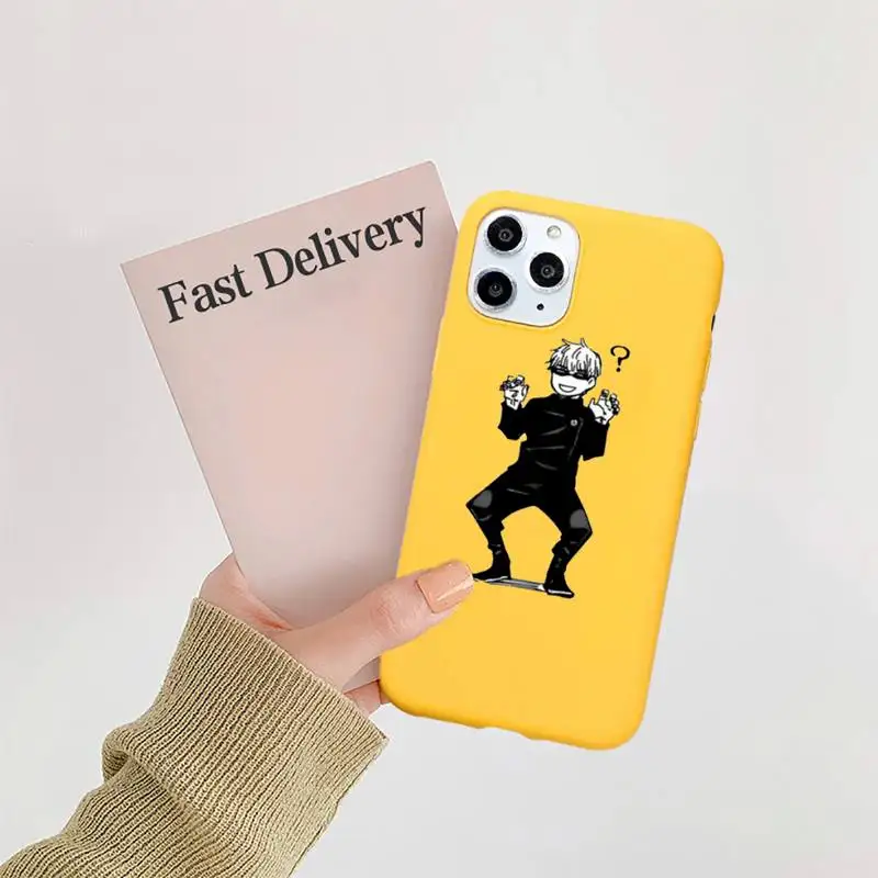Cute Japan Anime Jujutsu Kaisen Gojo sensei Phone Case Candy Color for iPhone 11 12 mini pro XS MAX 8 7 6 6S Plus X SE 2020 XR
Cute Japan Anime Jujutsu Kaisen Gojo sensei Phone Case Candy Color for iPhone 11 12 mini pro XS MAX 8 7 6 6S Plus X SE 2020 XR