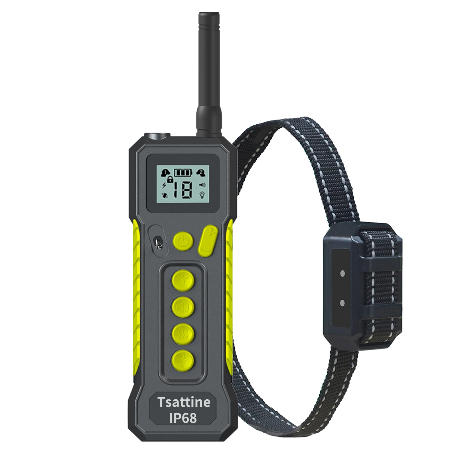 Tsattine T10 Dog Training Collar Pet Remote Control Waterproof Rechargeable with LCD Display for All Size Shock Vibration Sound
Tsattine T10 Dog Training Collar Pet Remote Control Waterproof Rechargeable with LCD Display for All Size Shock Vibration Sound