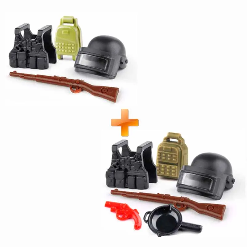 Guduola Special Brick Military suit Signal Gun Pan Safety Helmet Accessories Army Playing Toys For Kid 1set
Guduola Special Brick Military suit Signal Gun Pan Safety Helmet Accessories Army Playing Toys For Kid 1set