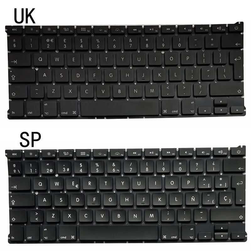 Новая клавиатура для ноутбука UK/SP Apple Macbook Air 13 дюймов A1466 A1369 2011 2015 md231