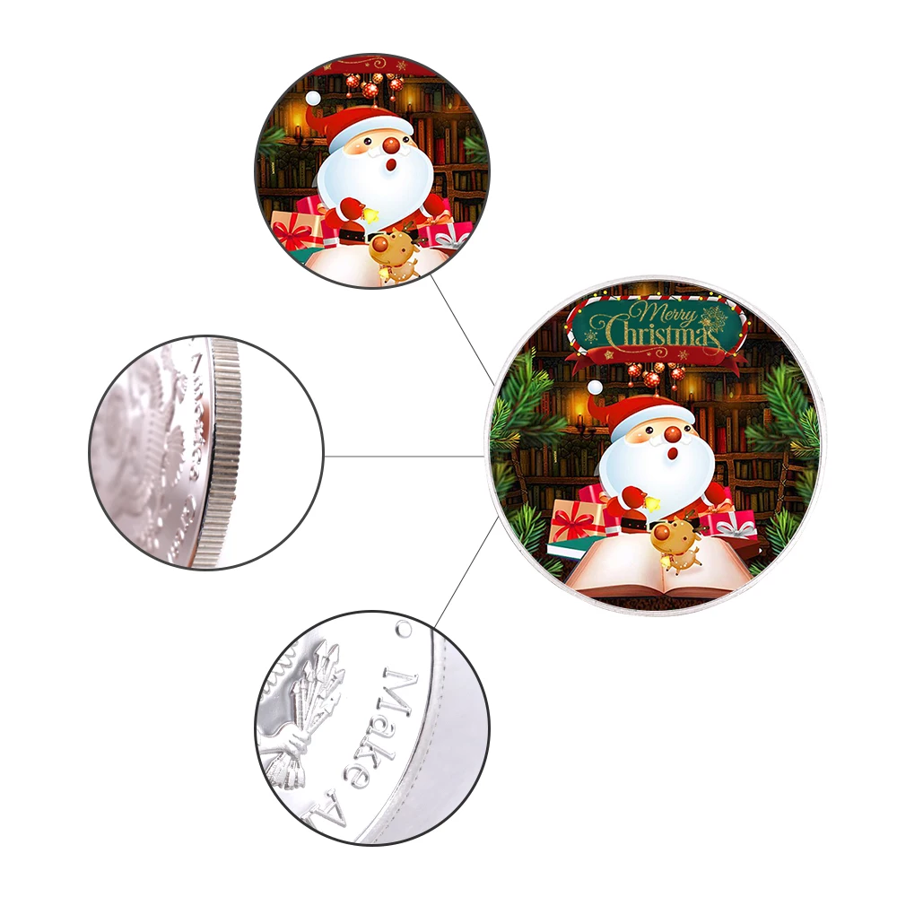 American Souvenir Gifts Merry Christmas Silver Plated Metal Coin for Child Present
American Souvenir Gifts Merry Christmas Silver Plated Metal Coin for Child Present