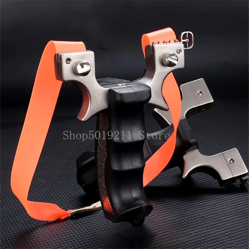 Slingshot Hunting Stainless Steel Catapult High Quality Shooting Sling Shot Outdoor Sport Game with Flat Rubber Band New
Slingshot Hunting Stainless Steel Catapult High Quality Shooting Sling Shot Outdoor Sport Game with Flat Rubber Band New