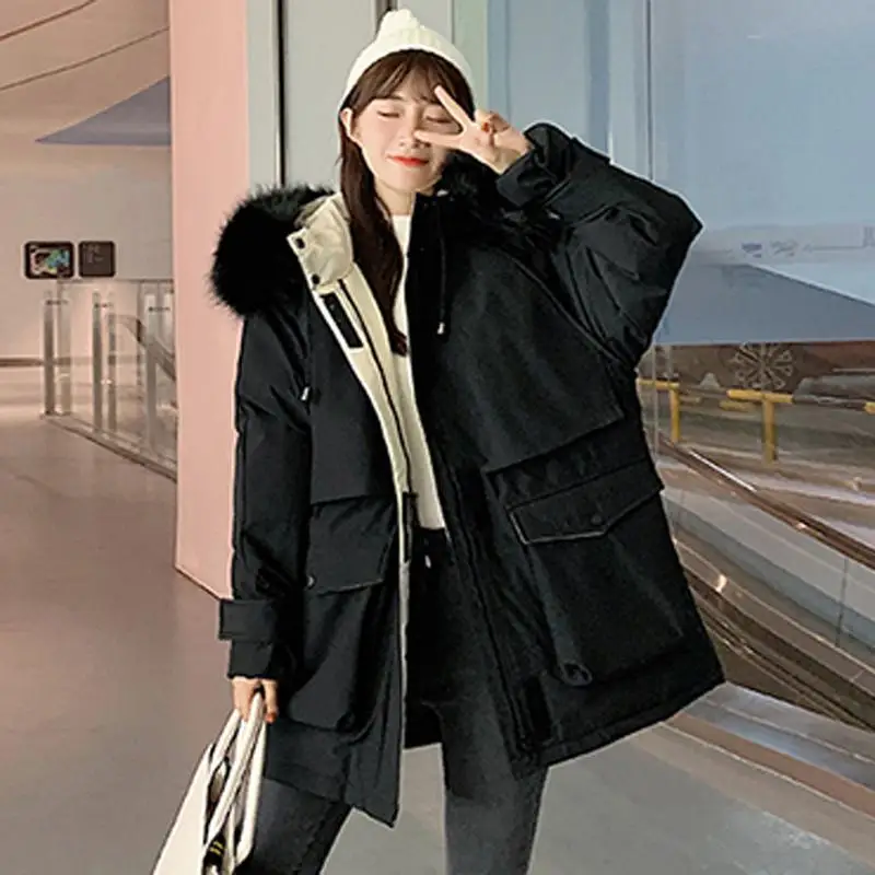 DMLFZMY 2020 New Winter Women Long Parkas Large Fur Collar Thickness Warm Overcoat Cotton Padded Casual Female Hooded Outwear
DMLFZMY 2020 New Winter Women Long Parkas Large Fur Collar Thickness Warm Overcoat Cotton Padded Casual Female Hooded Outwear