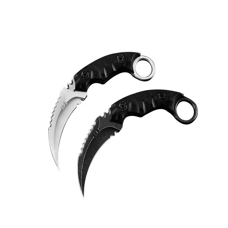 Outdoor Survival Claw Tactical Teeth Knife Sharp Fixed Blade Knife with Sheath Karambit Knife
Outdoor Survival Claw Tactical Teeth Knife Sharp Fixed Blade Knife with Sheath Karambit Knife