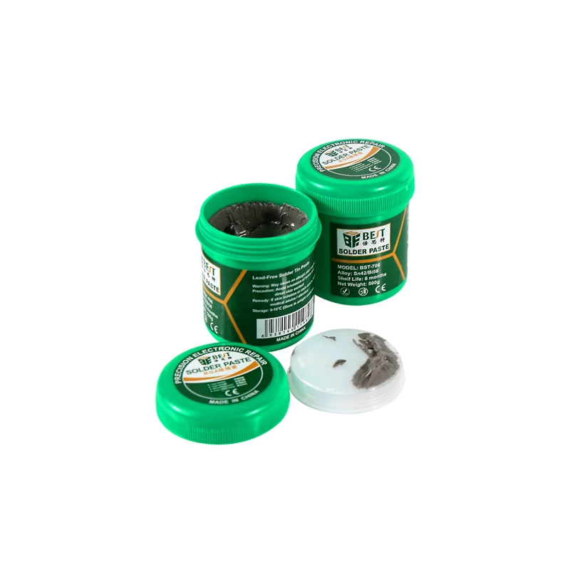 BST-706 500g Tin Cream Welding Solder BGA Flux For Soldering Welding Tool Welder Repair Rework Solder Paste
BST-706 500g Tin Cream Welding Solder BGA Flux For Soldering Welding Tool Welder Repair Rework Solder Paste